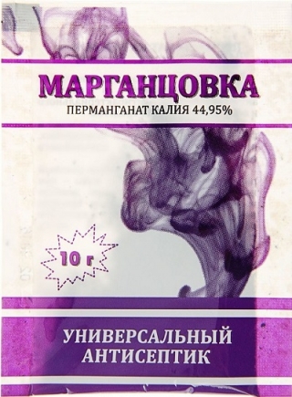 Марганцовка (калия перманганат) 44,9% (10 гр) - ООО «Семена Тут»