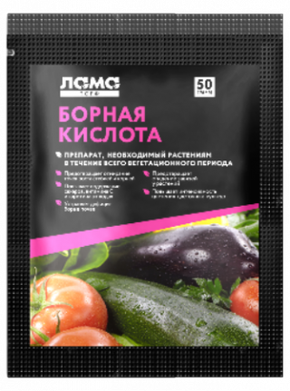 Борная кислота (50 гр) Лама Торф - ООО «Семена Тут»
