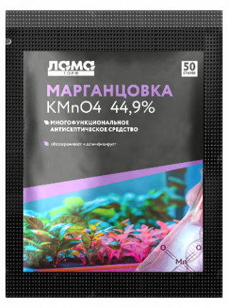 Марганцовка (калия перманганат)  (50 гр) Лама Торф - ООО «Семена Тут»