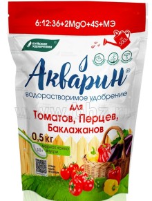 Акварин Для томатов, перцев, баклажанов 500г - ООО «Семена Тут»