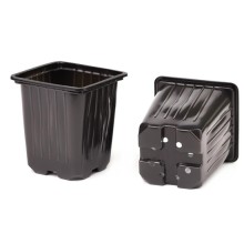 img-1: Горшок квадратный 9х9х8см V=0,4л, полистирол - ООО «Семена Тут»